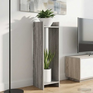 vidaXL Стойка за растения Сив Сонома 30 x 30 x 100 см (899572)