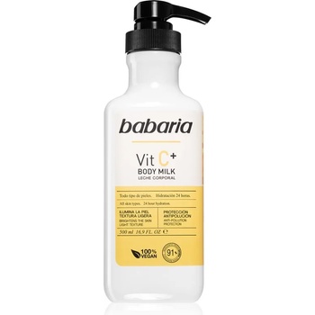 Babaria Vitamin C хидратиращо мляко за тяло за всички видове кожа 500ml