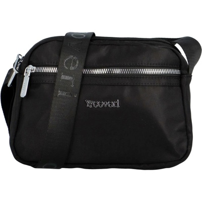 Trendy dámská koženková crossbody kabelka Dolffy černá