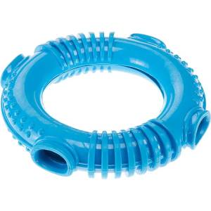 Ferplast Rubber food - Гумена играчка за кучета за дъвчене с дозатор за храна и лакомства, Ø 16, 2 x 3, 4 см