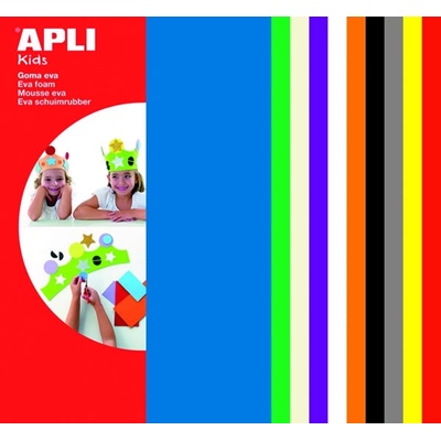 APLI pěnovka 200 x 300 mm mix 10 barev 10 ks