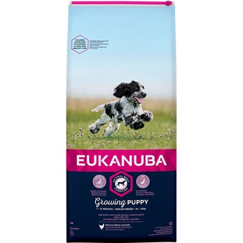 Eukanuba Growing Puppy Medium Breed kuracie 15 kg