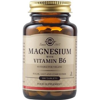 Image 1 of Solgar Magnesium with Vitamin B6, 100 таблетки, Solgar