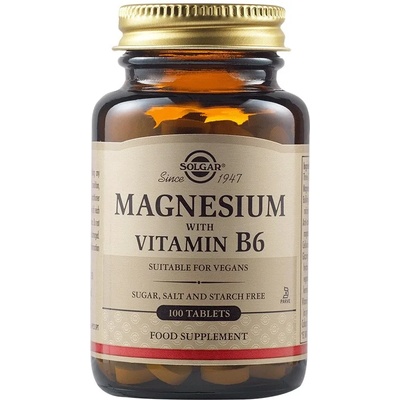 Solgar Magnesium with Vitamin B6, 100 таблетки, Solgar
