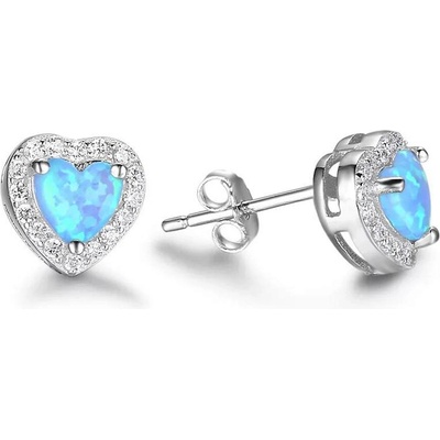 Mabell dámske strieborné náušnice blue SK221SE0059C45