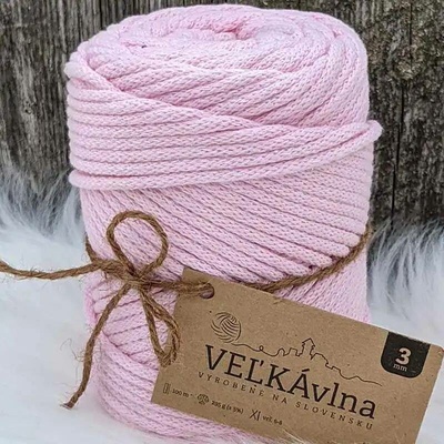 Velká vlna Špagát 3mm Planá růže