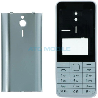 Kryt Nokia 230 přední + zadní + klávesnice bílý