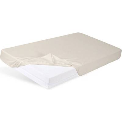BabyMatex Plachta napínacia Jersey svetlo béžová 60x120