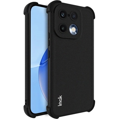 realme IMAK Матов Калъф за Realme 16 Pro 5G - TPU, Airbag, Отвор за ремък, Черен