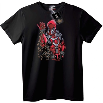 NOONEBRAND Тениска Deadpool Стоп Куршуми - 7XL, Black
