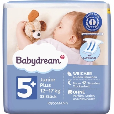 BABYDREAM Junior Plus 5+ 12-17 kg 33 ks