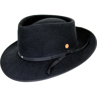 Černý klobouk Mayser limitovaná kolekce Udo Lindenberg