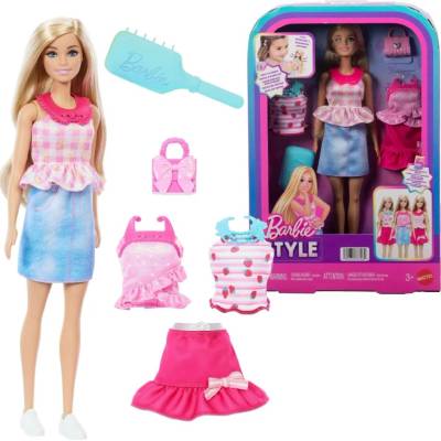 Mattel Barbie style bábika pre jednoduché obliekanie Blondínka