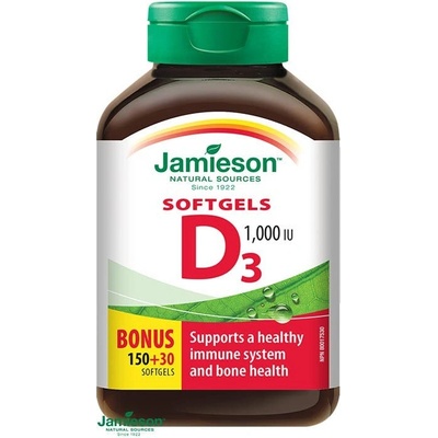 Jamieson Vitamin D3 1000 IU 180 tabliet