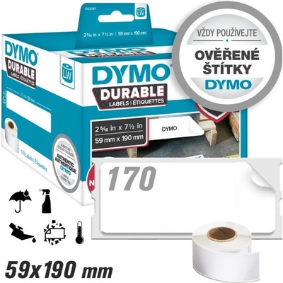 Dymo 190mm x 59mm, bílé, 170 ks, 1933087