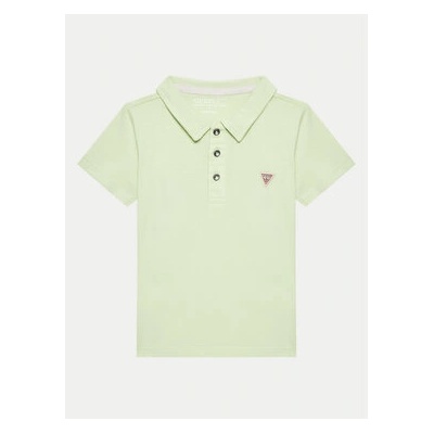 GUESS Тениска с яка и копчета N2GP03 KAPY0 Зелен Regular Fit (N2GP03 KAPY0)