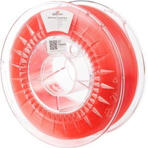 Spectrum 80885 3D филамент, PLA Crystal, 1, 75mm, 1000g, Червен (Raspberry red) (80885)