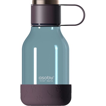 Asobu Бутилка за вода с купичка за куче dog bowl- 1, 5л - цвят бордо (asobu - twb20 burgundy)