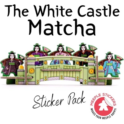 Meeple Stickers samolepky pro the white castle matcha