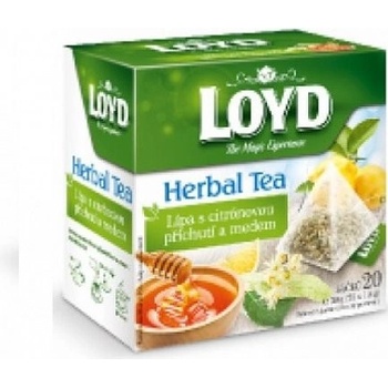Loyd pyramida Herbal Tea Lípa s citronovou příchutí a medem 20 x 1,5 g