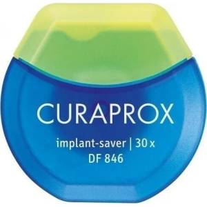  Конец за зъби за импланти, Curasept Curaprox DF 846 Floss Implant Saver 30m
