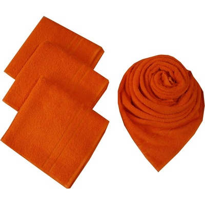 xcena Ručník froté oranžový 50 x 100 cm