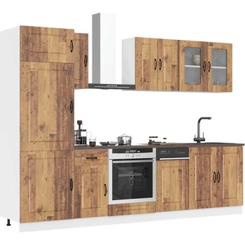 vidaXL Комплект кухненски шкафове от 8 части Kalmar, инженерно дърво (3314799)