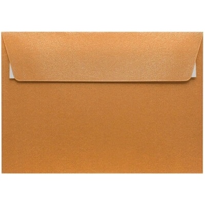 Metalická (perleťová) obálka medená C6 (114x162mm) PS