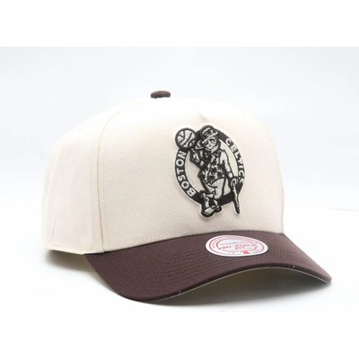 Mitchell & Ness NBA Brown And Cream Pro Snapback Boston Celtics Cream