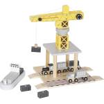 Ginger Home Детски дървен кран Ginger Home - С влакче, камион и кораб (W04A635) - ozone