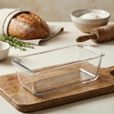 Simax skleněná forma na srnčí hřbet chléb 28,5x12x7,6cm