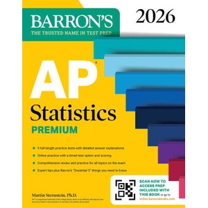 AP Statistics Premium, 2026: Prep Book with 9 Practice Tests + Comprehensive Review + Online Practice | 2026 (ISBN: 9781506296579)