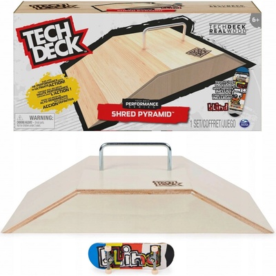 Tech Deck dřevěná rampa s fingerboardem – Zboží Dáma