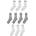 Donnay Детски чорапи Donnay 10 Pack Crew Socks Children - White