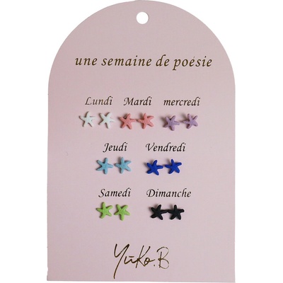 Yuko B. Detské náušnice na každý deň Hviezdice