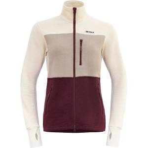Devold Дамско вълнено яке Devold Women's Thermo Wool Jacket - Port / Raw White / Stone (105-3678-0314)