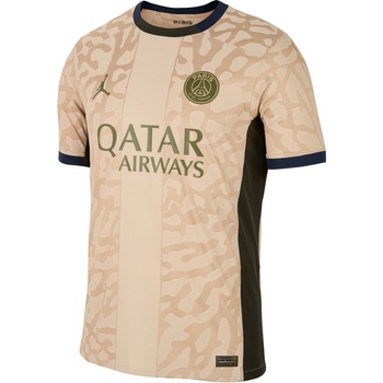 Nike Paris Saint-Germain x Jordan Fourth Vapor Match Shirt 2023 2024 Adults - Hemp