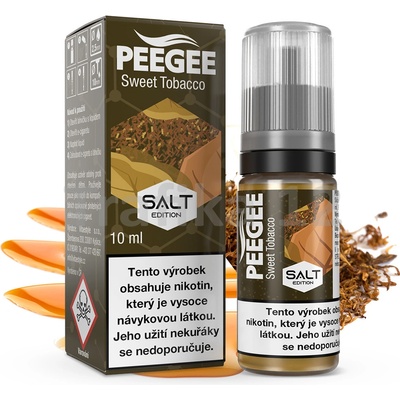 PEEGEE Salt - Sladký tabák 10 ml 10 mg