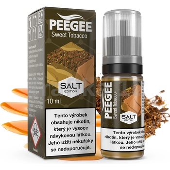 PEEGEE Salt - Sladký tabák 10 ml 20 mg