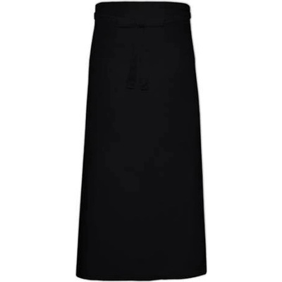 Link Kitchen Wear Bistro zástěra s přední kapsou X968T Black 100x100cm
