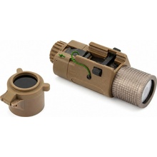 Dlouhá taktická svítilna M3X LED s IR filtrem na RIS lištu Dark Earth, Element