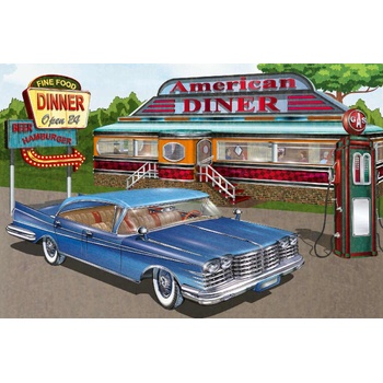 DIMEX ART s. r. o Флизелинов фототапет плакат на винтидж кола 375 x 250 см