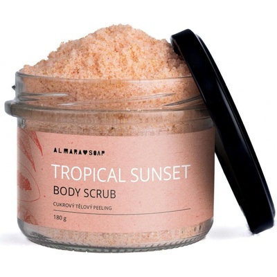 Almara Soap přírodní tělový peeling Tropical Sunset 180 g