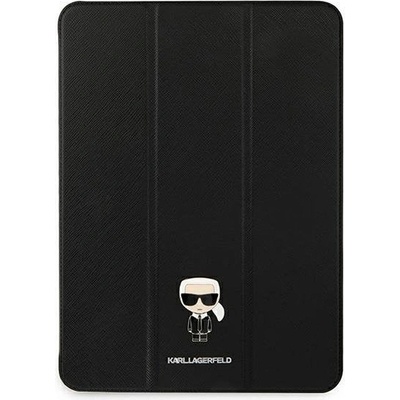 KARL LAGERFELD Кейс Karl Lagerfeld KLFC11OKMK за iPad 11" Pro 2021, черен / черен, Saffiano Karl Iconic (KF000715-0)