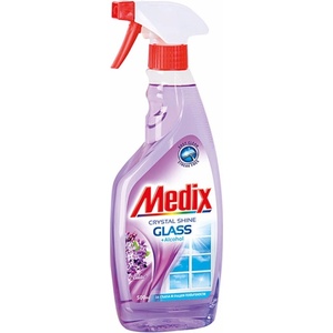Medix Препарат за почистване на стъкла Medix, с помпа, 500 ml, виолетов