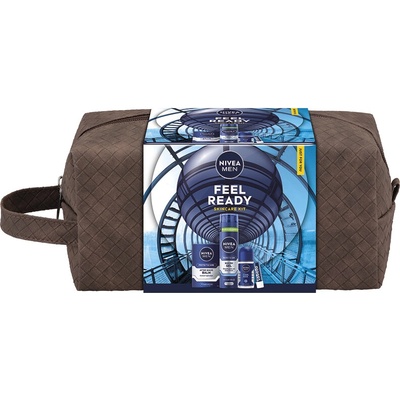 Nivea Men Balzam 100 ml + gél na holenie 200 ml + roll on 50 ml + labello 4,8 g darčeková sada