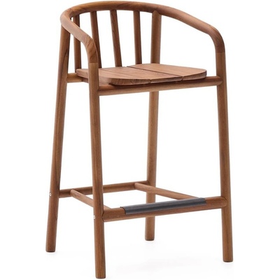 Kave Home Turqueta 65 cm židle Teaková zahradní barová