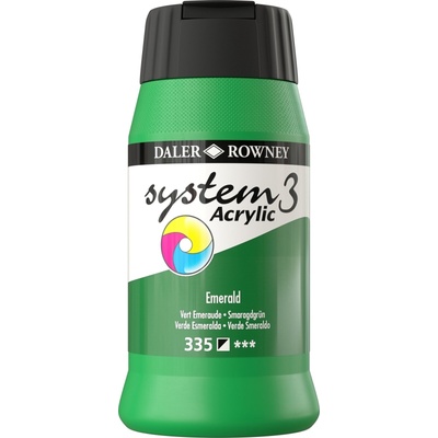 Daler-Rowney System3 АКРИЛНА боя Emerald 500 ml 1 бр (129500335)