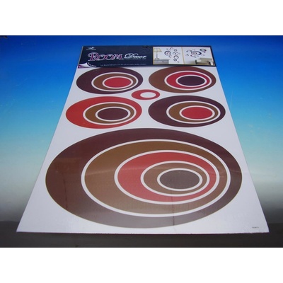 Anděl 1060 samolepící dekorace elipsy hnědé 70x42cm – Zbozi.Blesk.cz