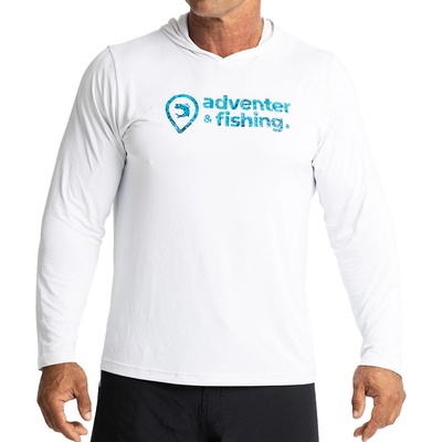 Adventer & Fishing Funkční Hoodie UV Tričko White Bluefin – Zboží Dáma